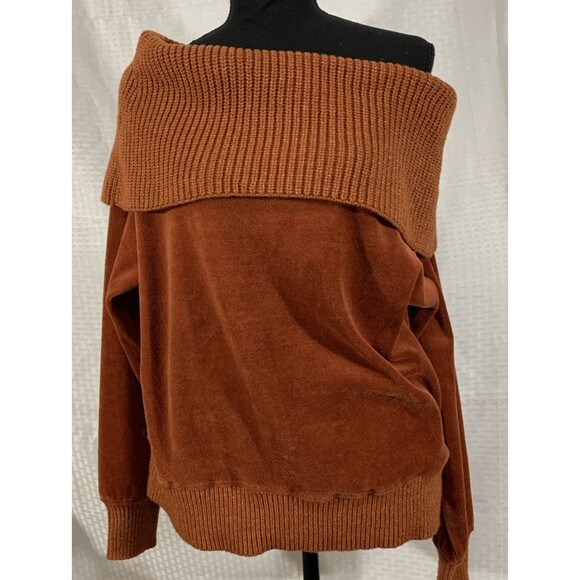 Anthropologie Daily Practice Off Shoulder Sweater Sweatshirt Womens S - Picture 4 of 8